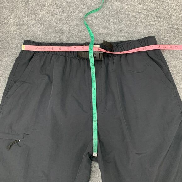 Alpine Design Short Mens XL Extra Large Black Mesh Lined Belted Nylon Zip Pocket - Picture 5 of 12